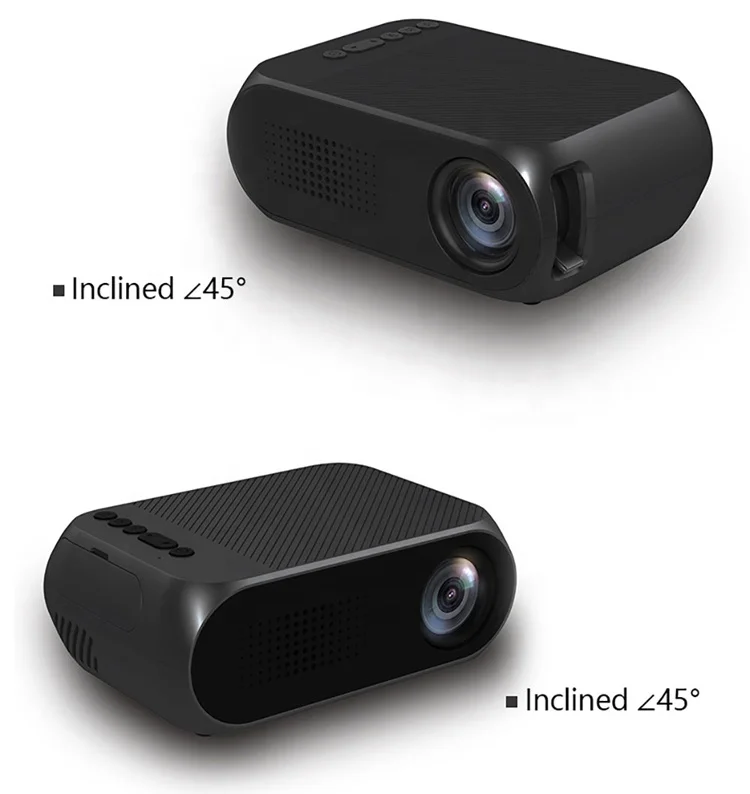  Lejiada Мини проектор для детей Портативный 1080p Поддержка 4K экран мобильного телефона осветительный светодиодный прибор дневного мини-проектор YG320 открытый домашнего