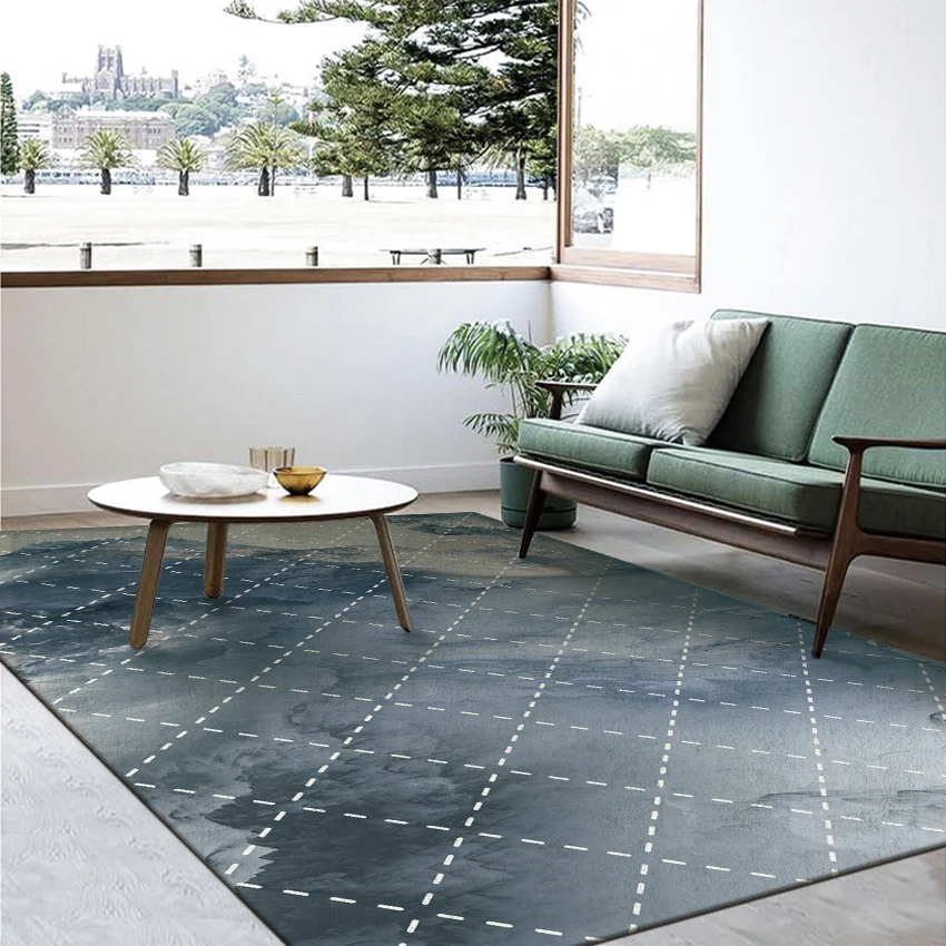 AZ Hot Selling Custom Rug Modern Design 3d Crystal Velvet Alfombras Carpet Tiles For Bedroom