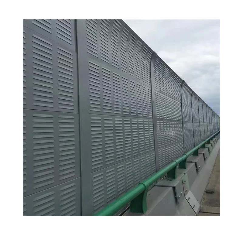 sound barrier wall anti wind dust mesh screen perforated metal wall high way noise barrier sound proof fence
