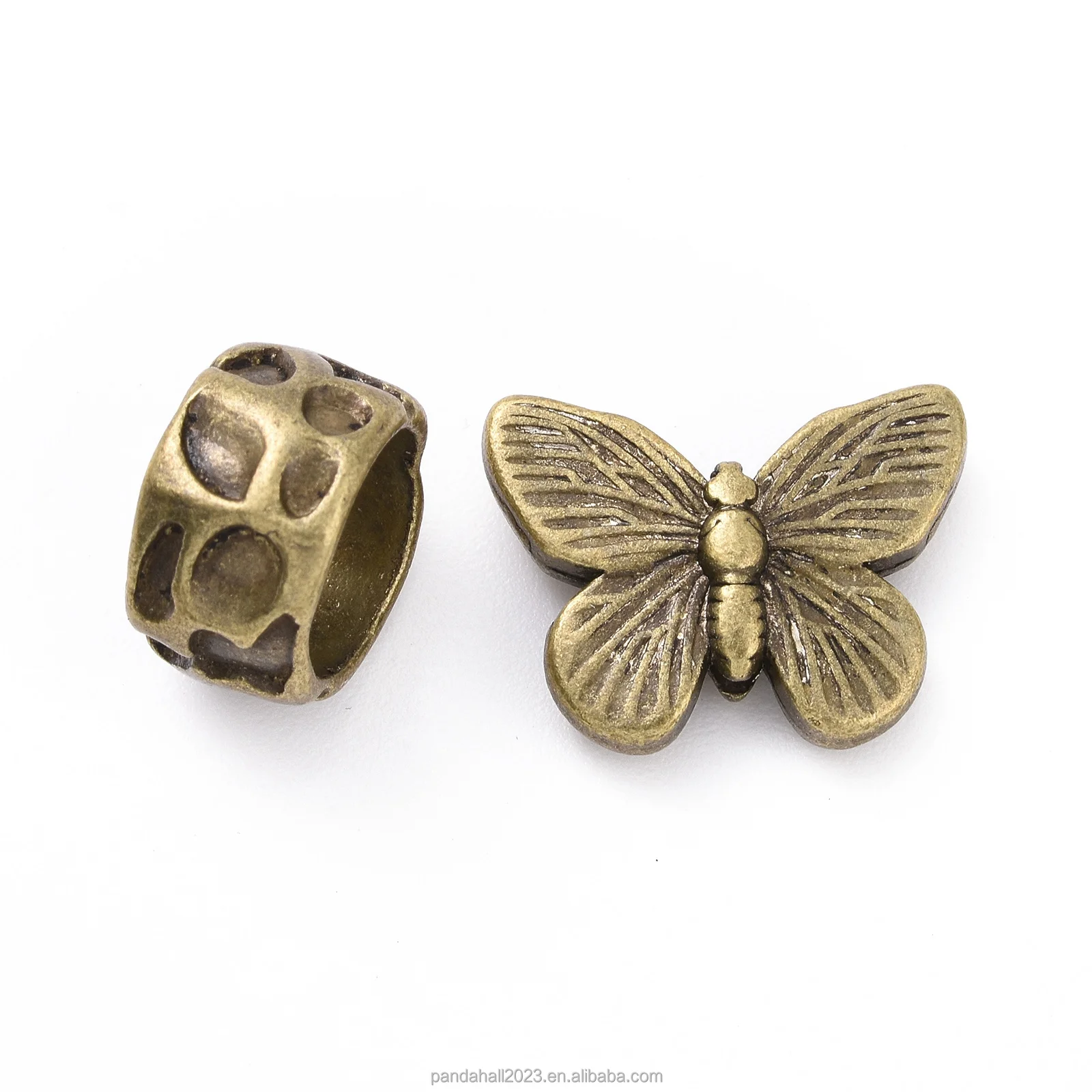 Pandahall 500g Mixed Shapes Antique Bronze Tibetan Style Alloy Beads