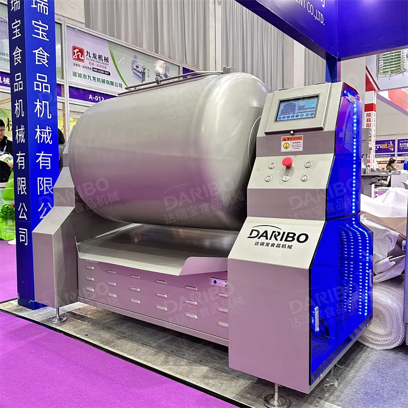 DRB-GR500G Stainless Steel PLC Control Marinated Meat Salting Vacuum Marinator Meat Tumbler Salt Marinade Mixer Machine