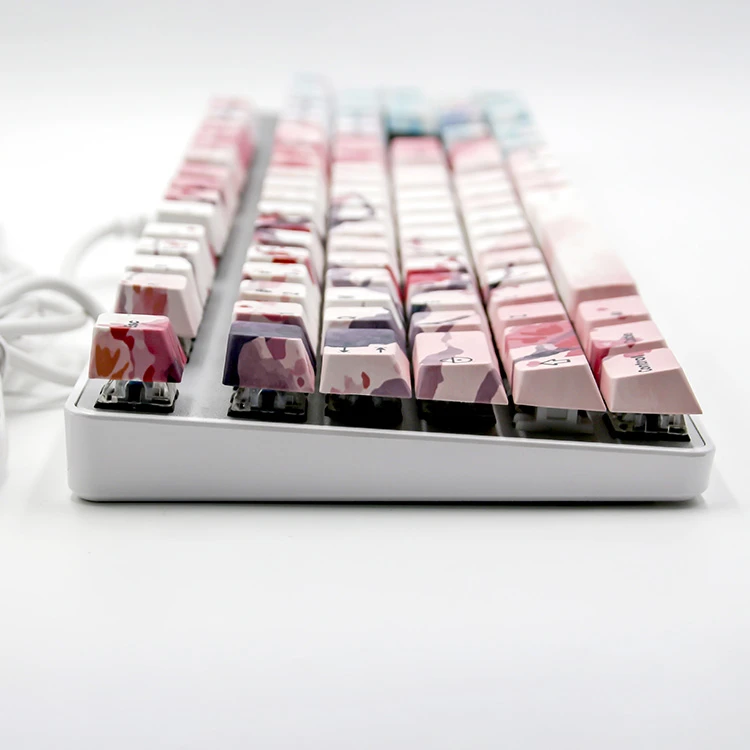 Проводная Механическая игровая клавиатура Kingsub с 104 клавишами и Usb-подсветкой
