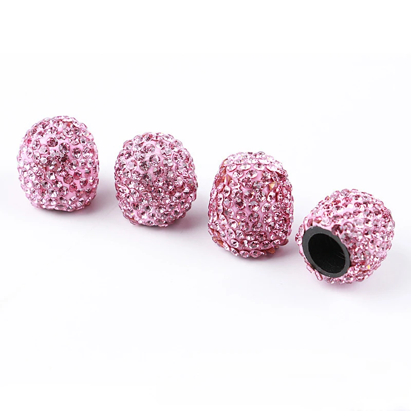 Rhinestone Car Tire Valve Stem Caps Shinny Diamond Schrader Tyre Dust Valve Caps Cover Bike Car Trucks Motorcycle