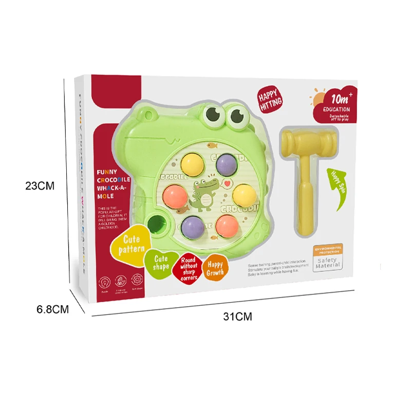 Wholesale Funny Montessori Baby Toys Cartoon Animal Theme Knocking Game Parent Child Board Hammering Game