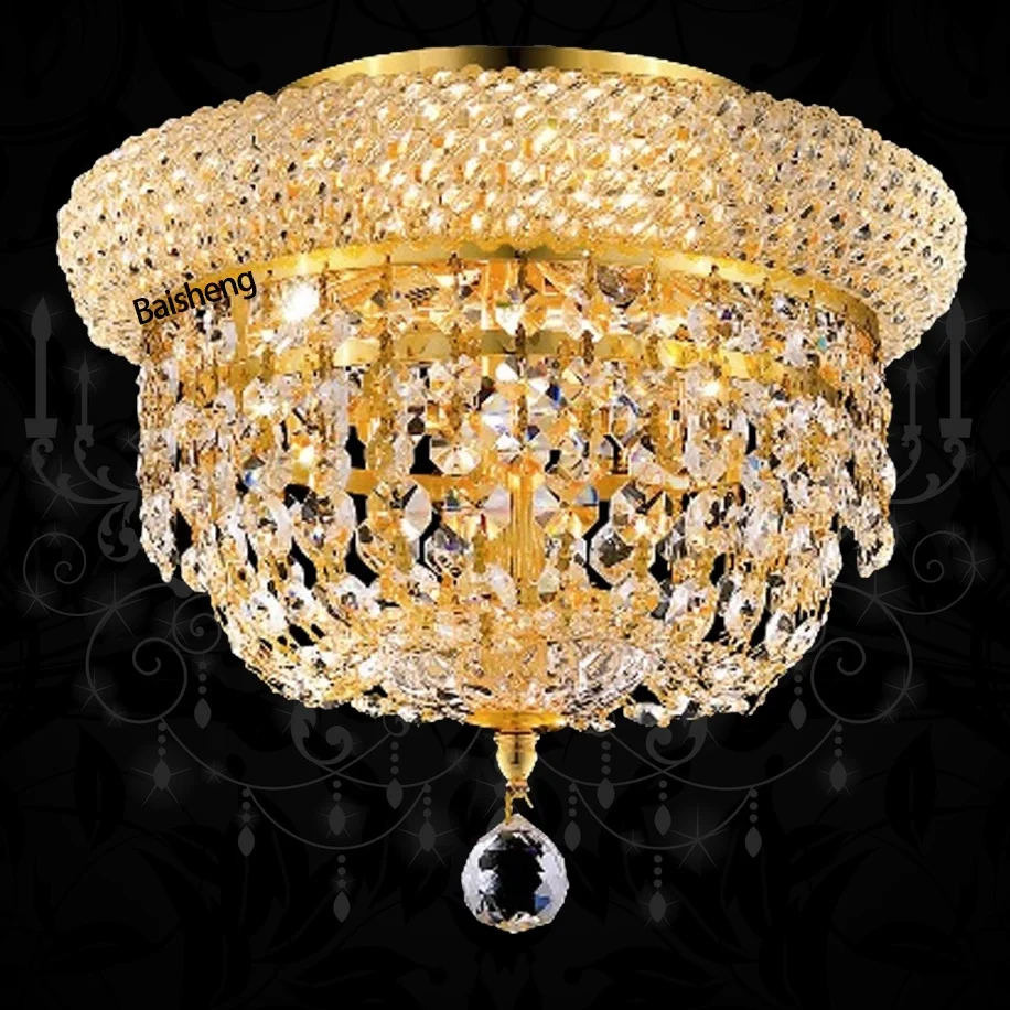 Миниатюрный потолочный светильник korridor studio, маленькая люстра с кристаллами 25 см, 10 дюймов, потолочная лампа для дома, спальни, гостиной, столовой