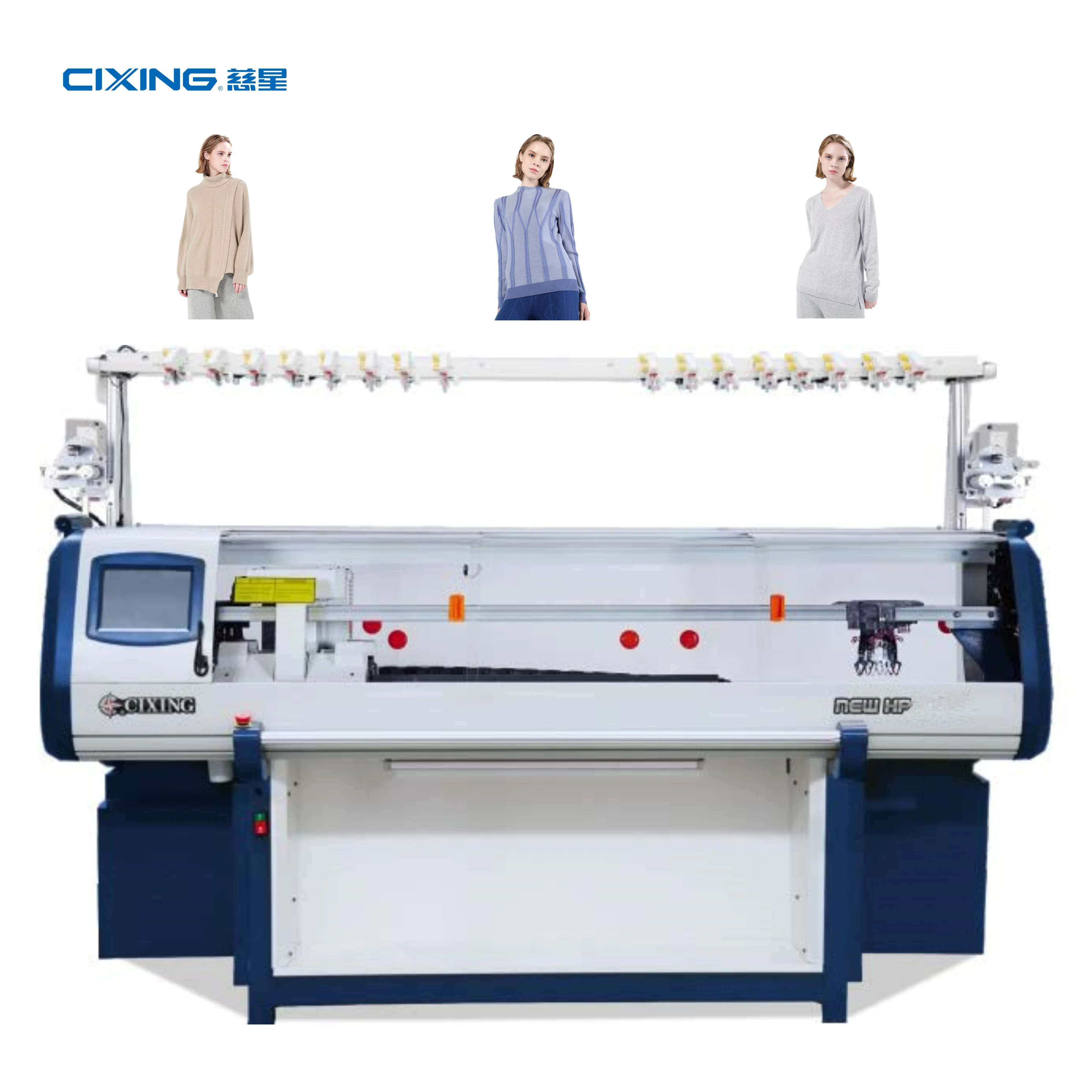 Double systems 14G CIXING computerized sweater flat knitting machine price