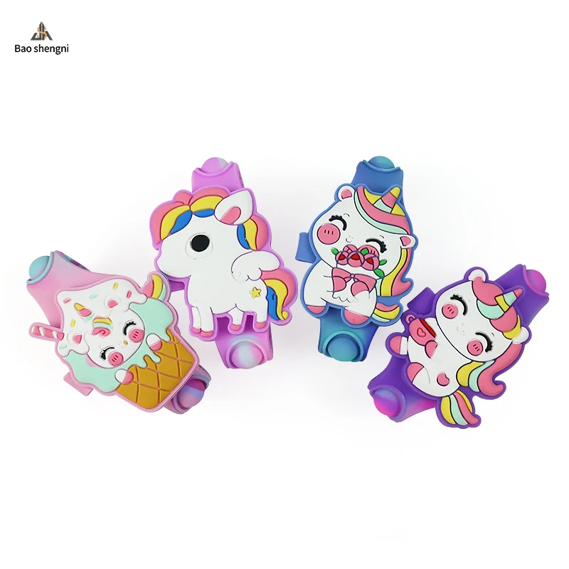 Wholesale Kids Natural BPA Free Silicone Watch Cute Cartoon LEDDigital Children Watch For Boys Girls