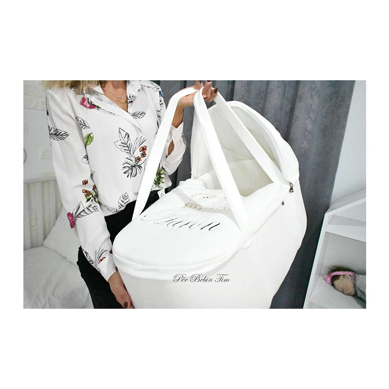 Zippered cover baby bassinet portable mosses basket portable bed coosleeper outside maternity machine wash cotton or velvet