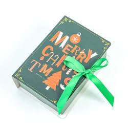 high quality cheap luxury packaging chocolate candy book shape gift box with ribbon