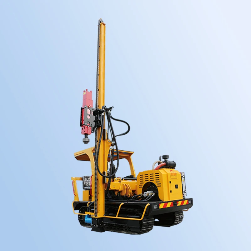 Multi-Functions Solar Screw Pile Driver Folded Hydraulic Hammer Pile Driving Machine
