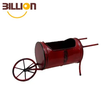 Cheap Country Flower trolley Tool Cart Metal Garden Wagon