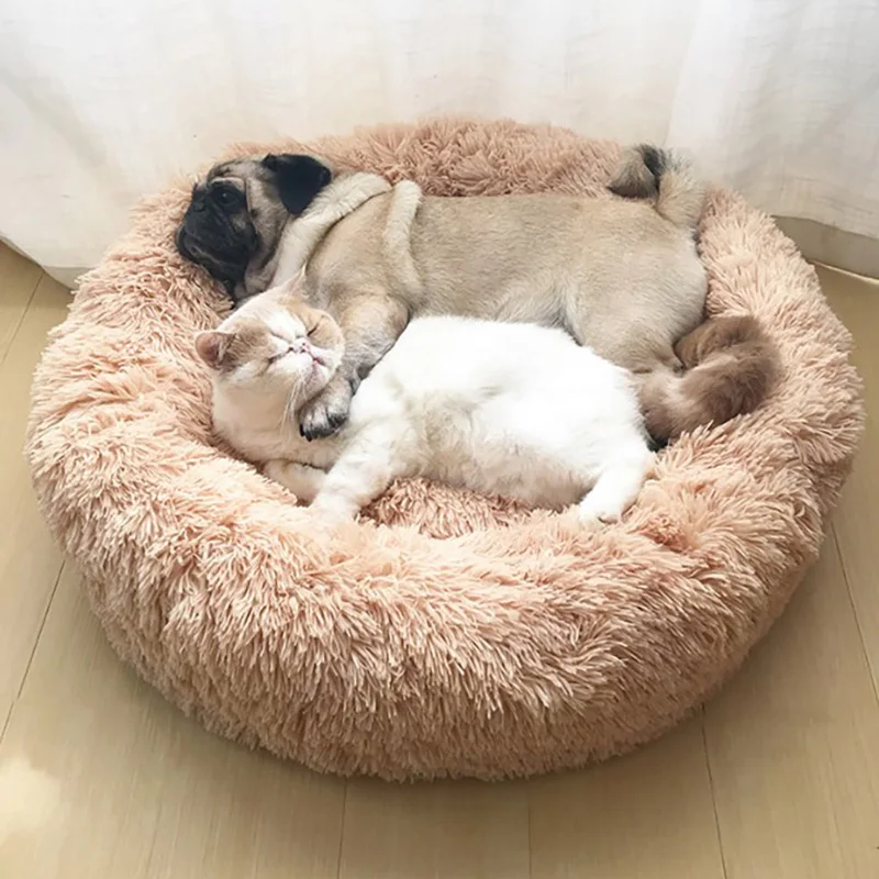 
Super Soft Dog Bed Plush Cat Mat Dog Beds For Large Dogs Bed Labradors House Round Cushion Pet Product Accessories Dropshipping 