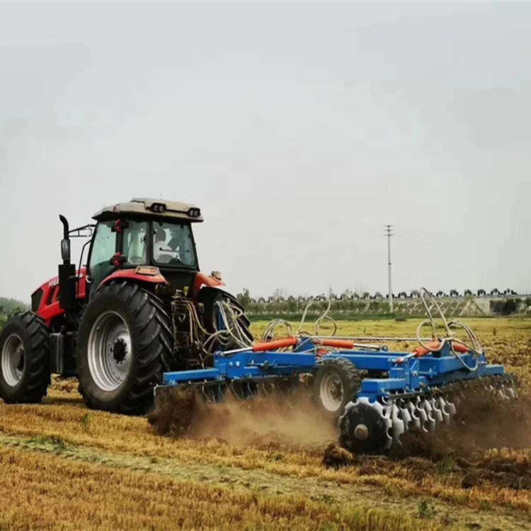 4.5m hydraulic offset fold heavy duty disc harrow for tractor