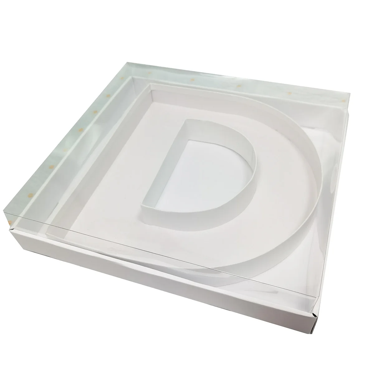 Sweet dessert Catering Packing Alphabet Cardboard Paper Mache Letters Shaped Box For Thai food