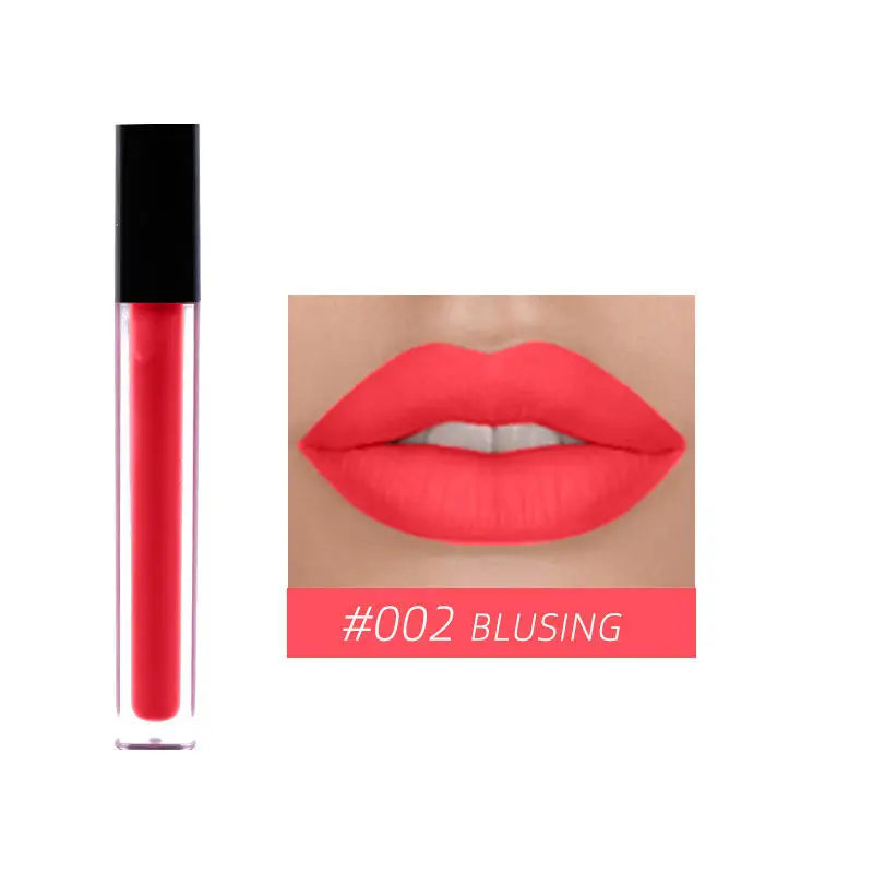 Wholesale velvet stay lip paint high pigment custom best seller professional private label vegan matte liquid lipstick