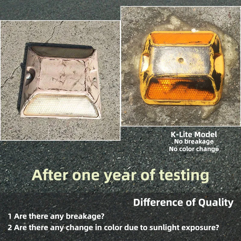 K-LITE road reflector cats eyes white  for road safety sign