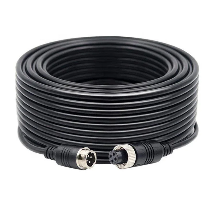 Factory supply iPoster for 4PIN Monitor & Reversing CCD Camera Waterproof IP68  20M 4PIN Extension Cable