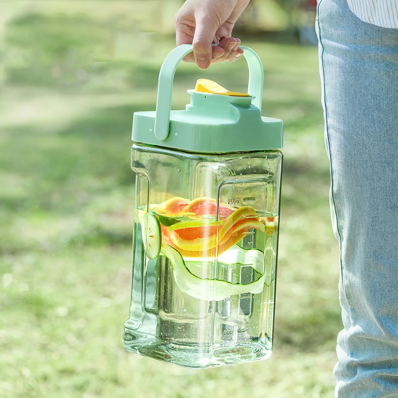 3.5l Refrigerator Cold Kettle Fruit Lemon Teapot Beverage Tap Dispenser Large Capacity Ice Water Dispensing  juice bucket cups