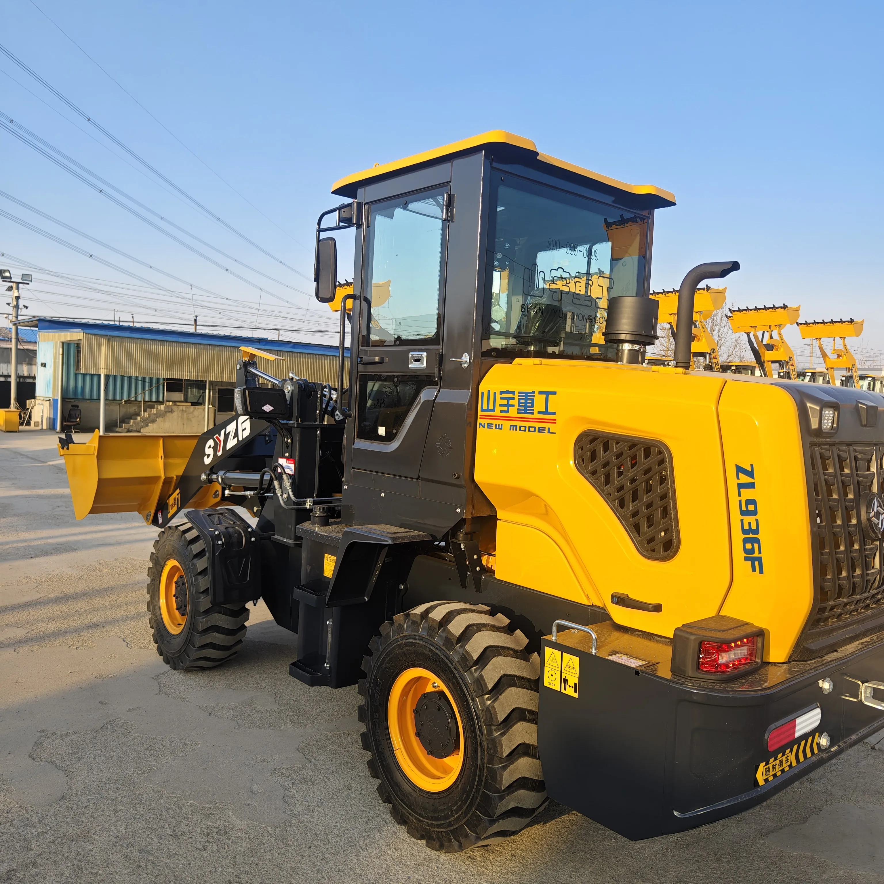 SYZG936 Mini Telescopic Front End Wheel Loader Tractor Backhoe Loader Price