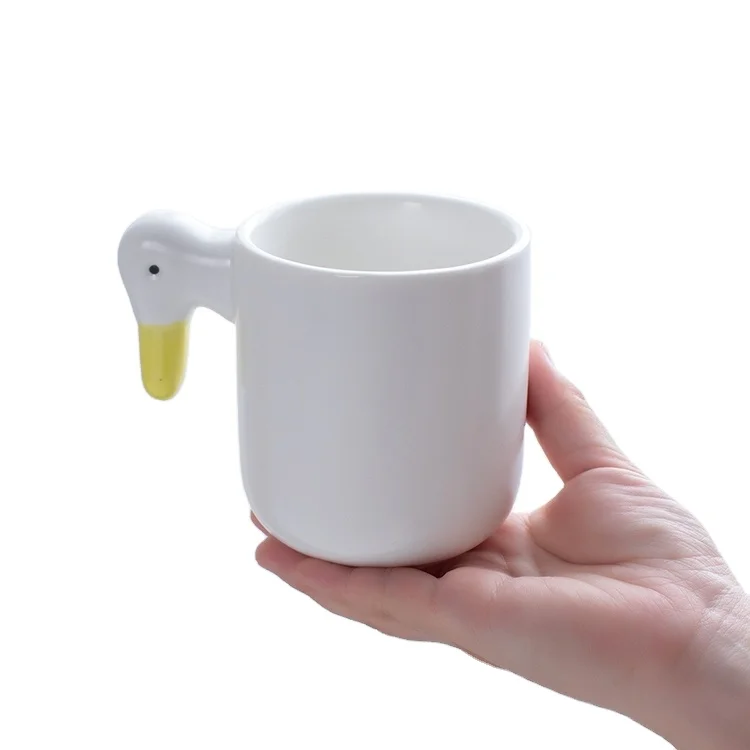 Customized Ceramic Animal Coffee Mug Creative Thick Porcelain Milk Tea Mugs And Cups