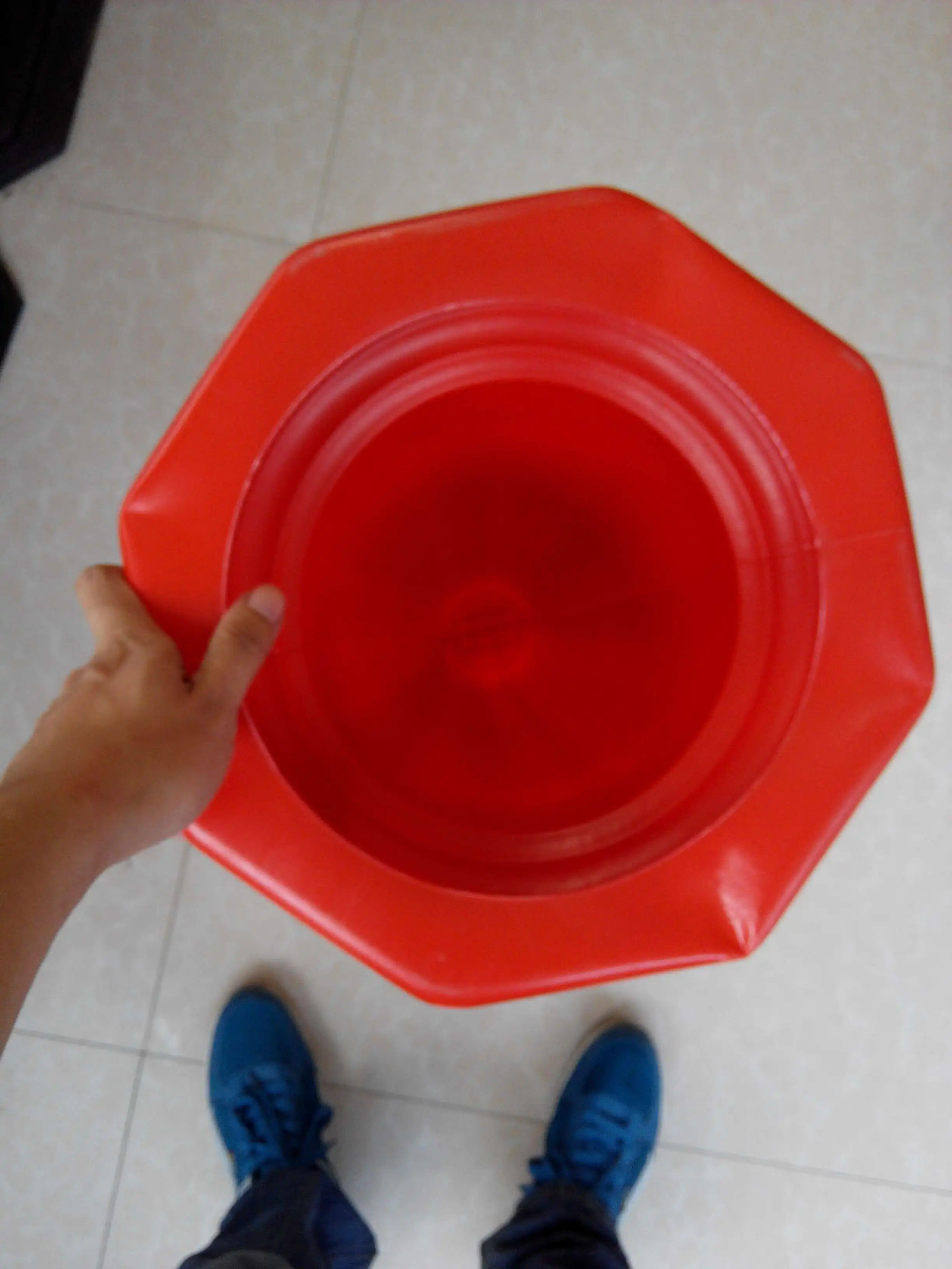 Road cone PE 680mm Small sand bottom ring cone safety warning reflective Emergency traffic Road cone