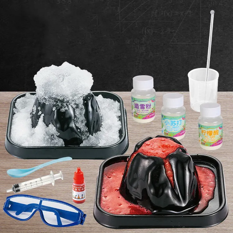 Education DIY model volcanic spray iceberg STEM technology toy experiment science toys volcano eruption for kids