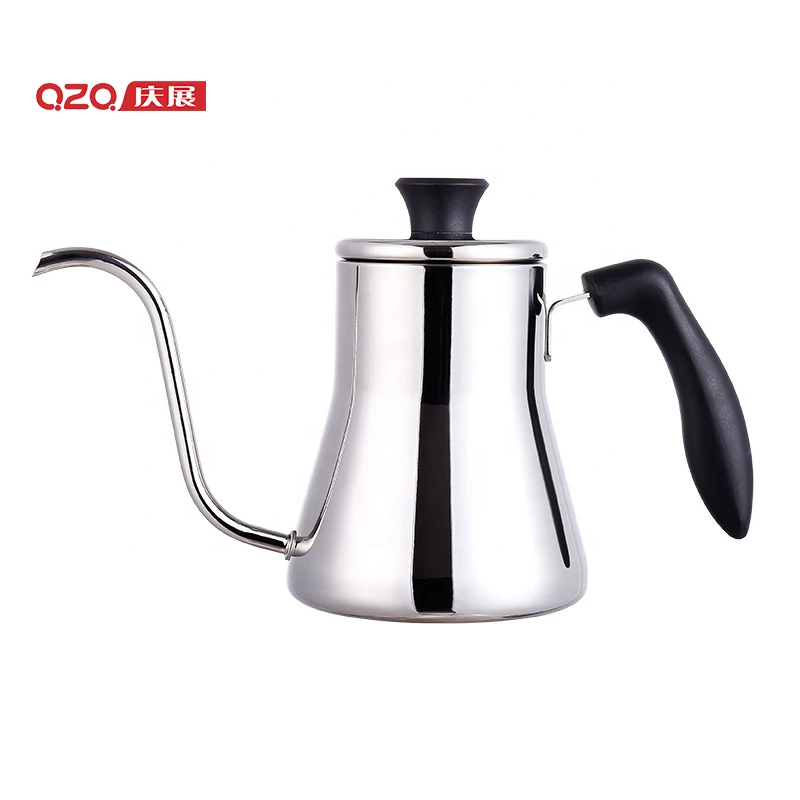 Custom Heated Plastic Handle Stainless Steel Tea Espresso Pot Coffee Gooseneck Pour Over Kettle