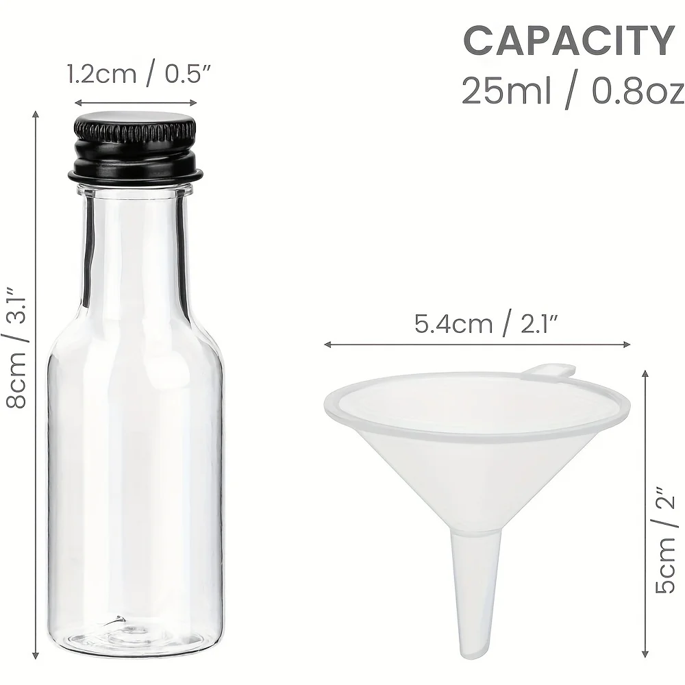 Wholesale 50ml Mini Small Sample Alcohol Juice Drinks Plastic Wine bottle Liquor Plastic Bottle With Screw Lid for Sale
