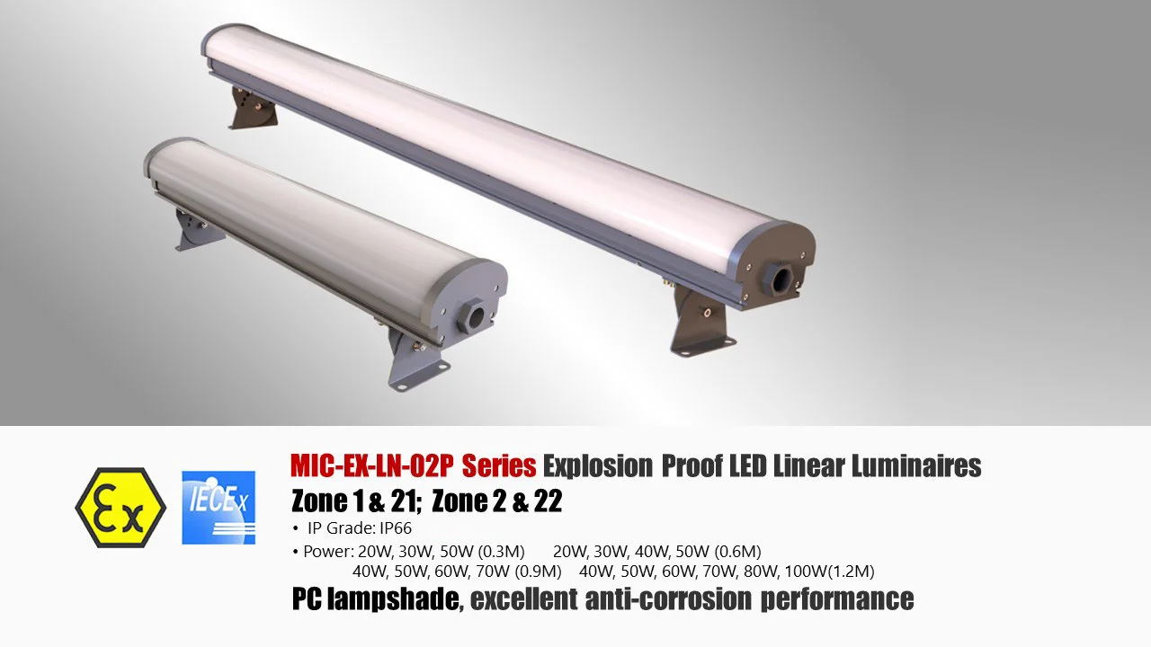 High Quality Ip66 Chemical Industry Gas Station Explosion-Proof Lamps 50w 100w 4ft Led Linear Explosion Proof Light
