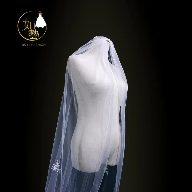 
Ivory 3M1 tier Lace Wedding Veil 