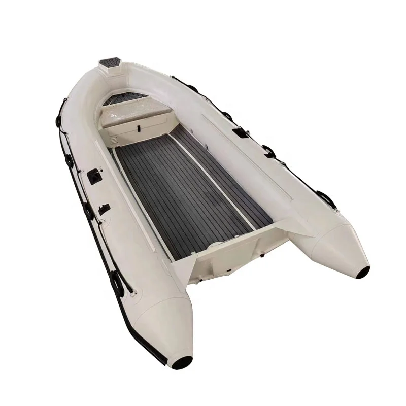 High Speed 12.8ft Semi-rigid Aluminum Double Hull RIB 390 Inflatable Rescue Boat