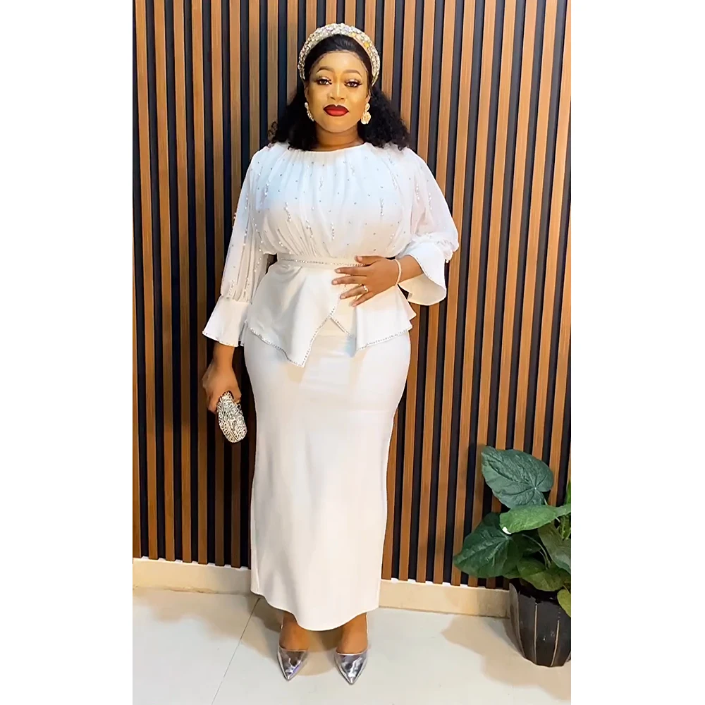 H & D African Dresses For Women Plus Size Clothes Top And Skirt 2 Piece Sets