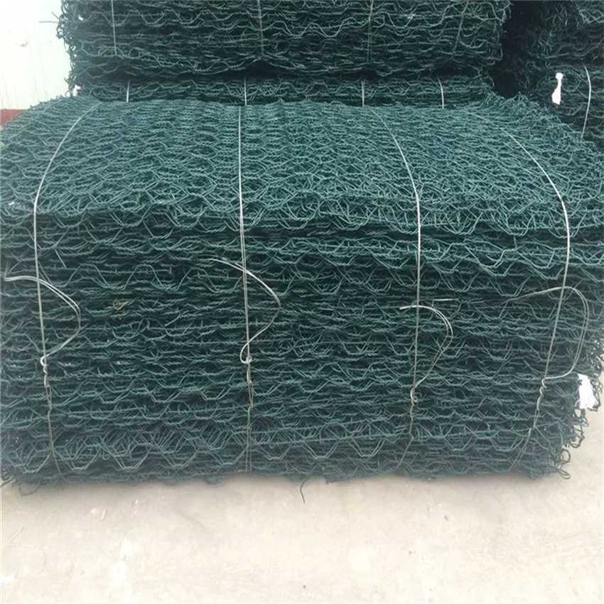 Special Made PVC Coated Gabion Basket Gabion Cloture Mattress 6*2*1m Gabion Baskets For River Use