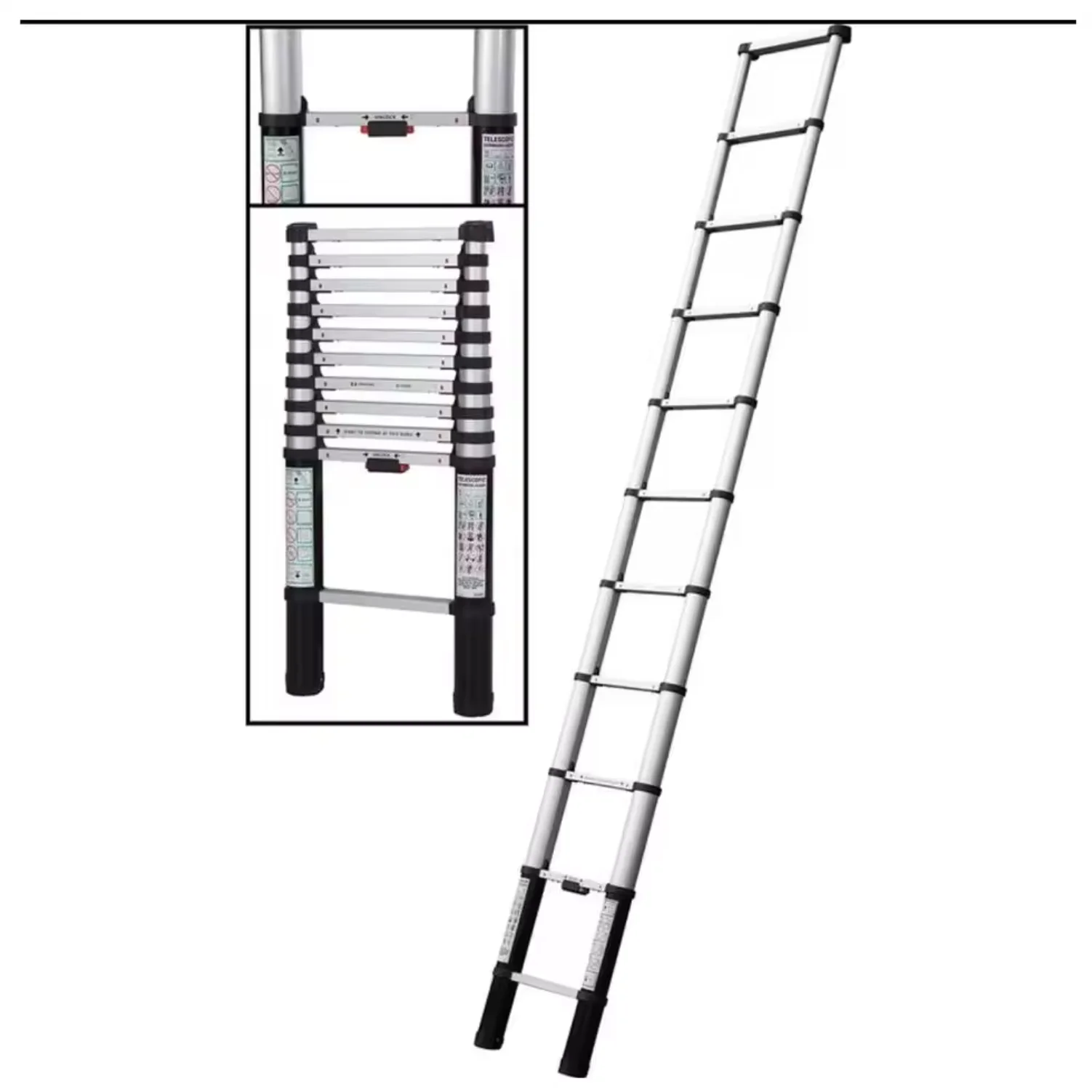 Manufacturers Promotional safety Portable Ladder Folding Multipurpose Aluminum Telescopic Ladder