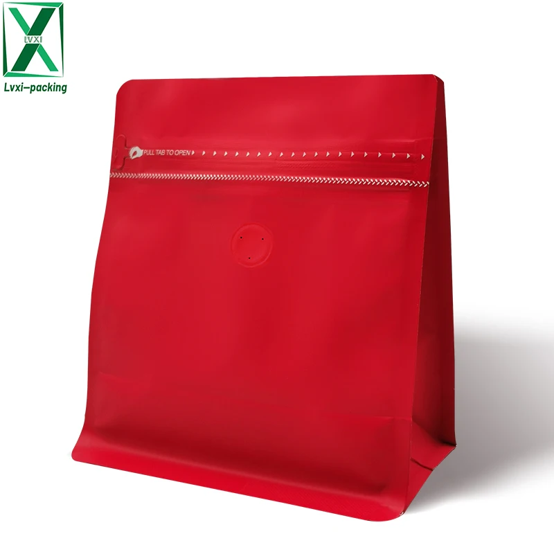 Ready To Ship High Barrier Coffee Pouches With Pull Tab Ziplock