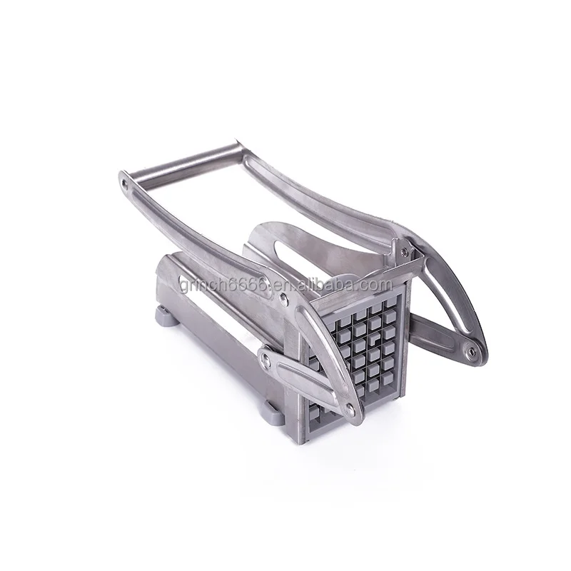 Professional Potato Cutter Stainless Steel with 1/2-Inch and 3/8-Inch Blade Great for Potatoes Carrots Cucumbers