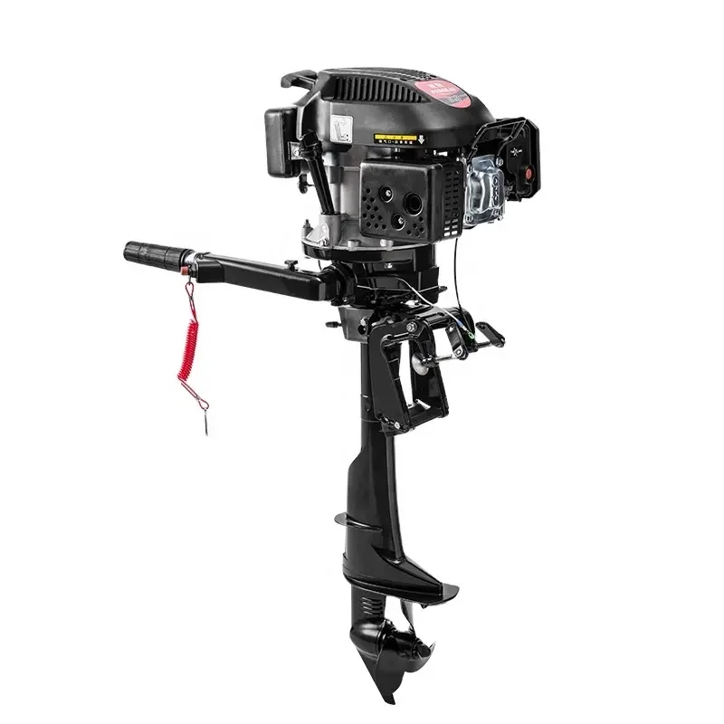HANGKAI 6HP 4 Stroke Gasoline Boat Engine Outboard Motors for Fishing Boat with New Air Cooled Design