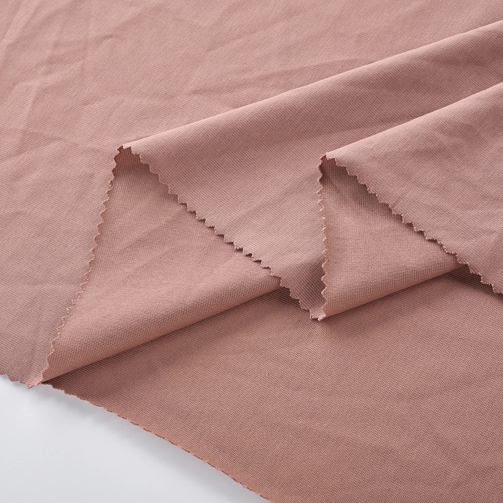 Oem Manufacturing Solid Color Antistatic T Shirt Fabric Stock Lot 65% Cotton 35% Polyester T-Shirt Fabric