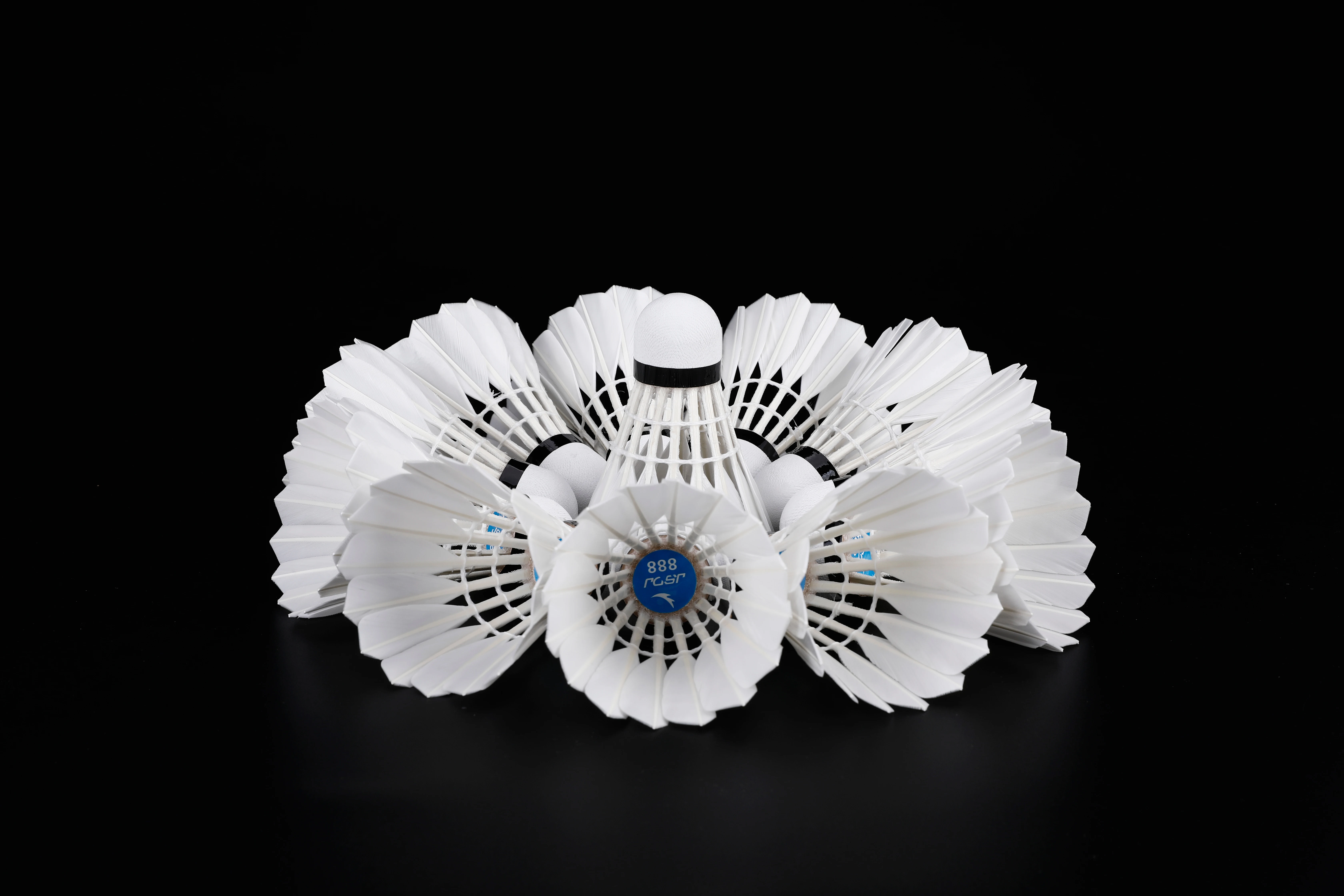 Wholesales manufacture Professional durable white goose feather ball badminton shuttlecock