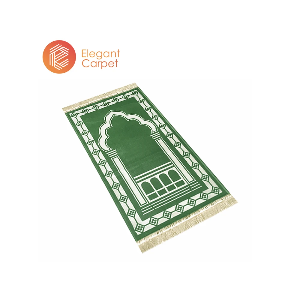 100% viscose machine made Islamic carpet muslim janamaz prayer mat for kids