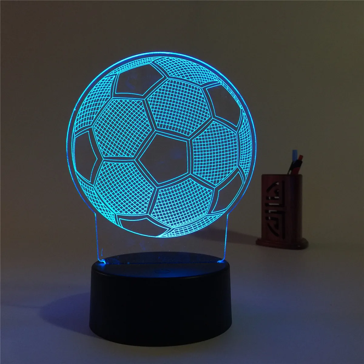 Popular Products football fan gifts acrylic 3D illusion LED night light