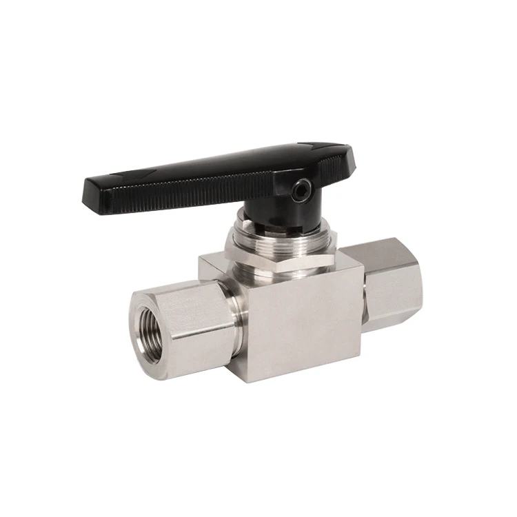Stainless Steel Parker Style Super High Pressure Plate Gate Female Thread Instrument ball valve