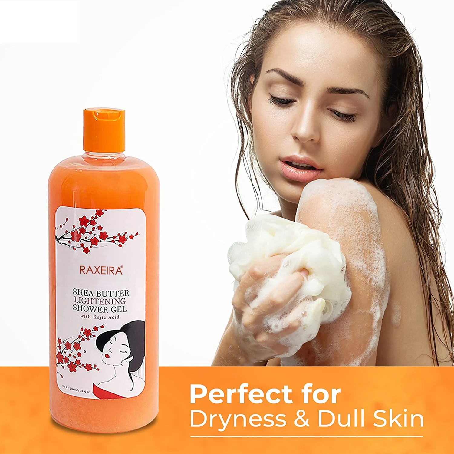 Body Wash Private Label Wholesale Organic Natural Shea Butter Coconut Oil Whitening Exfoliating Body Shower Gel Body Wash