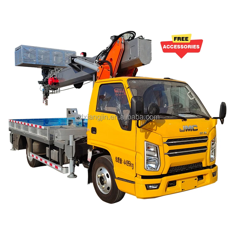 factory supply 20m 28m 31m JMC truck mounted aerial working platform aerial lift truck with remote control