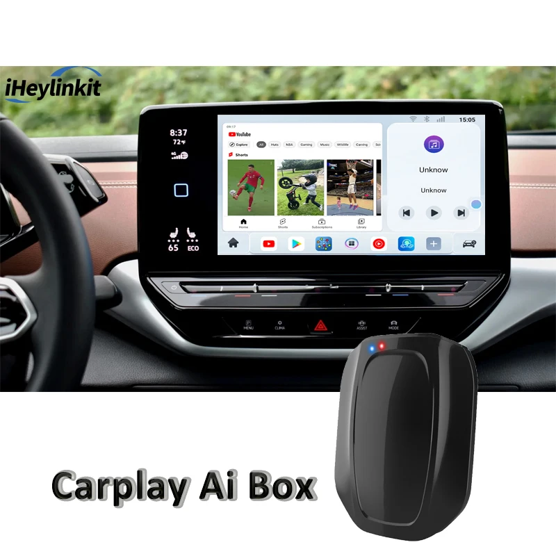 iHeylinkit universal carplay ai box android 13 converts wired carplay to android system 8+128GB