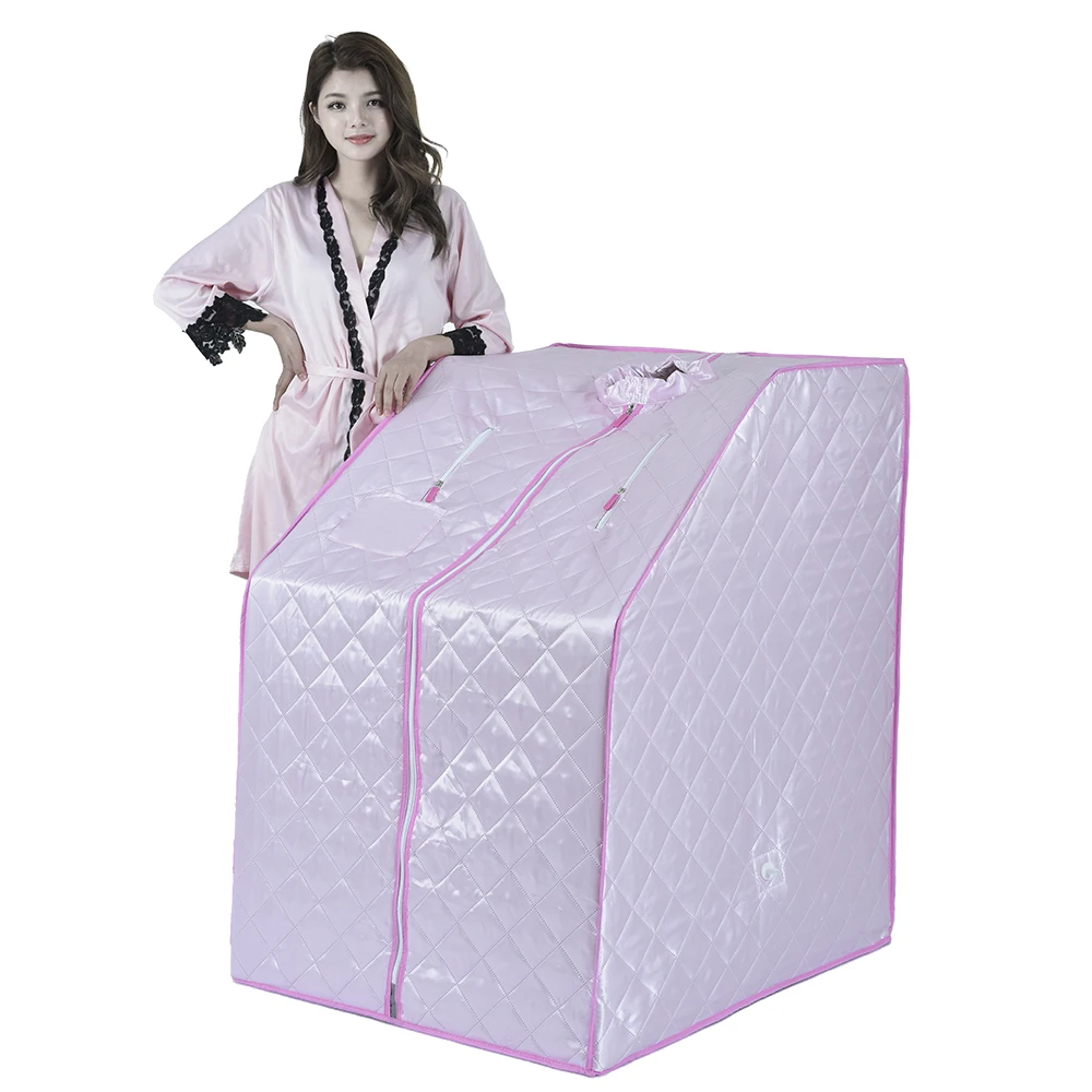 Home Spa Portable Foldable Sauna Tent Whole Body Steam Box with Steamer for Fitness Detox Skin Tightening It/ZA Plug