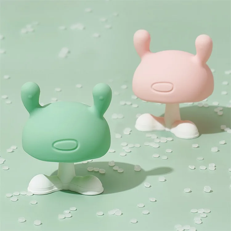 Прямая продажа с завода, детская игрушка прорезыватель для зубов в виде грибов, детские игрушки для прорезывания зубов, детский силиконовый прорезыватель, Китайская Игрушка