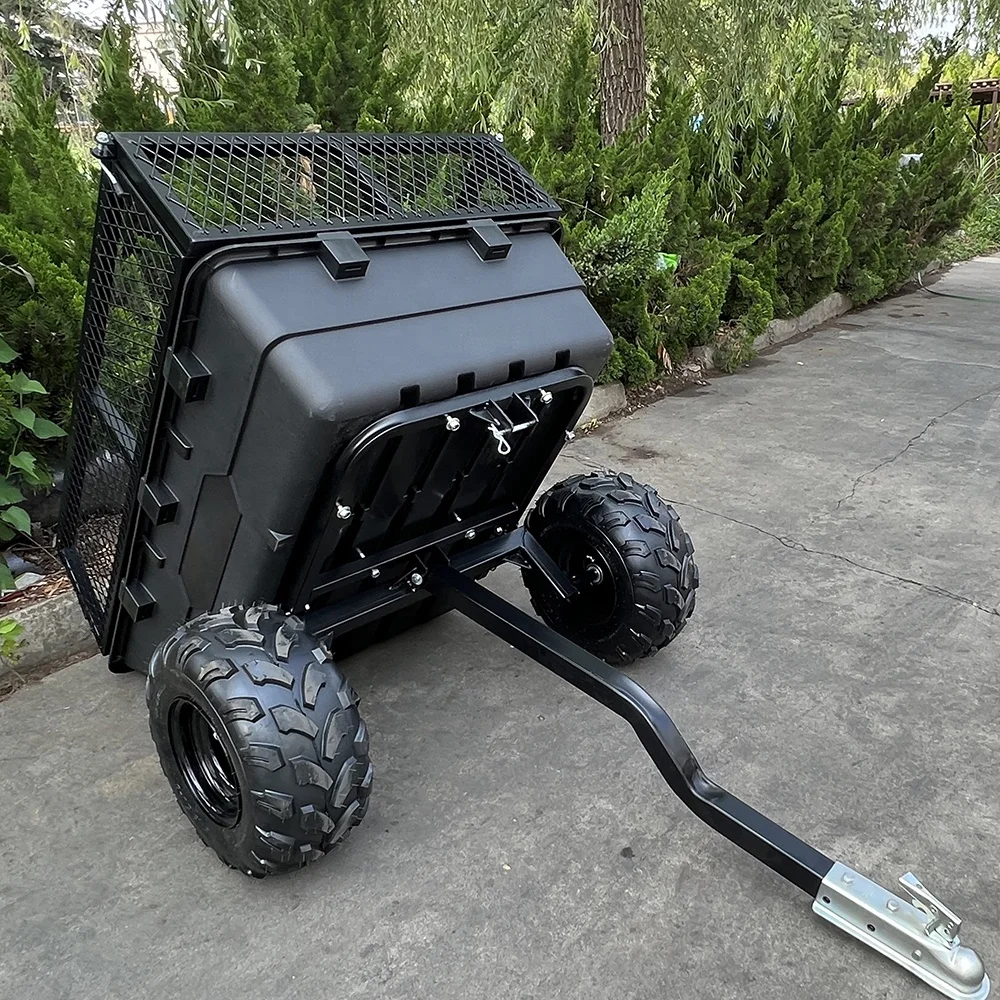 Multifunctional Durable Outdoor Truck Car Tow-Behind Transport Atv Wagon Garden Push Tractor Farm Trailer