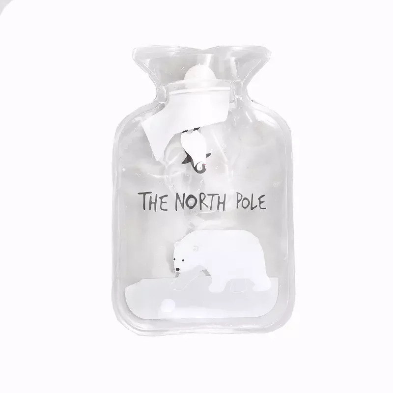 Hot selling winter transparent pvc hot water bottle warmer mini hot-water bottle