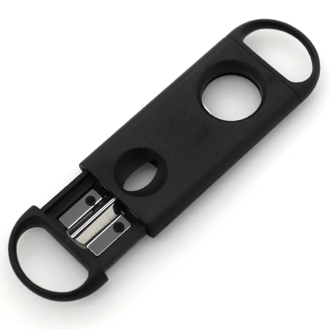 custom logo black cutters accessories tool  v cut scissors cigar cutter for ladies